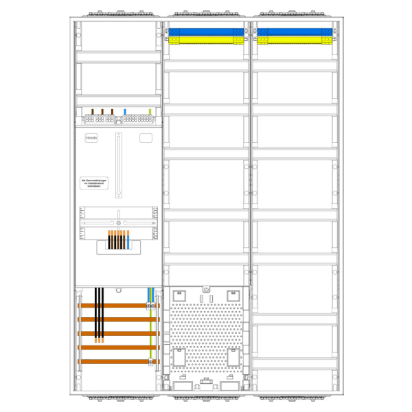 F-​Tronic 1 Zähler, Verteiler, Verteiler + APZ - 3.HZ Zählerschrank